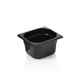 gastronorm container GN 1/6 | GN 96 BLACK | polycarbonate black H 100 mm product photo