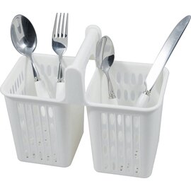 cutlery quiver white 2 compartments  L 200 mm  H 165 mm product photo