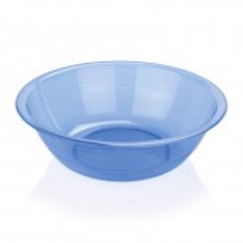 salad bowl 4000 ml polystyrol transparent blue Ø 320 mm  H 100 mm product photo