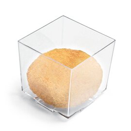 little cup set polystyrol disposable clear 44 mm  x 44 mm  H 43 mm product photo