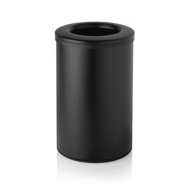 garbage cans stainless steel | black | with opening at the top | 40 ltr | Ø 355 mm H 550 mm product photo