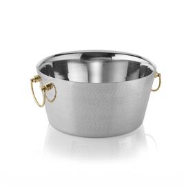 champagne cooler stainless steel stainless steel coloured | 9 ltr Ø 340 mm H 170 mm product photo