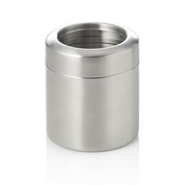 table bin stainless steel | silver coloured 0.7 ltr | Ø 100 mm H 120 mm product photo