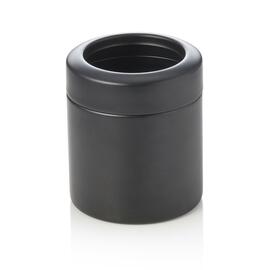 table bin stainless steel | black powder coated 0.7 ltr | Ø 100 mm H 120 mm product photo
