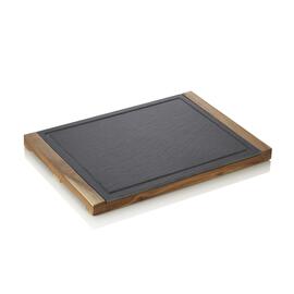 serving board Slate & Serve | wood | slate | 370 mm x 260 mm H 25 mm product photo