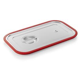 GN transport lid GN 1/1 stainless steel | silicone sealing | pressure equalisation port product photo