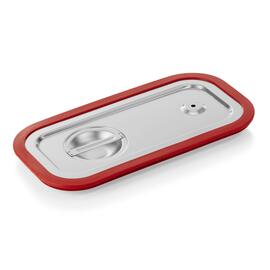 GN transport lid GN 1/3 stainless steel | silicone sealing | pressure equalisation port product photo