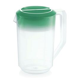 jug plastic | with scaling | with green lid 1.8 ltr Ø 125 mm H 205 mm product photo