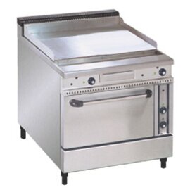 CLEARANCE | Electric griddle plate EGR4GL-B-700, with smooth grill surface, and oven product photo