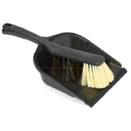 sweeping set hand brush|dustpan  | bristles made of synthetic  | black  L 350 mm product photo