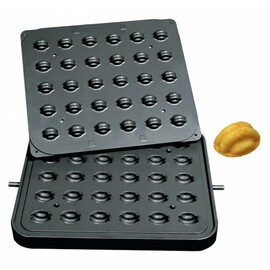 Tartlet Baking Plates Nuts non-stick coated  | wafer size 42 x 35 x h 18 mm (30x) product photo