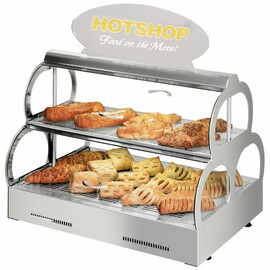 pastry warming display HotShop crumb tray | top and bottom lighting 1000 watts 230 volts  L 606 mm  B 446 mm  H 452 | 596 mm product photo