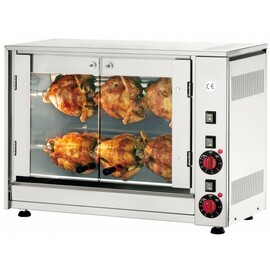 electric chicken grill E-6P | 700 mm  x 360 mm  H 530 mm | 2 skewers product photo