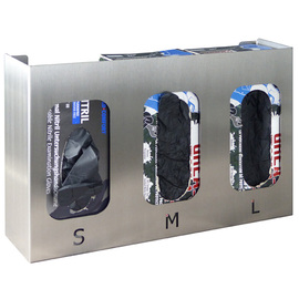 disposable glove dispenser stainless steel | 3 packs product photo