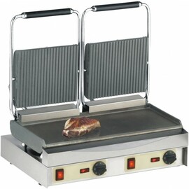 contact grill Kamtschatka Grill eco | 400 volts | cast iron • smooth • grooved product photo