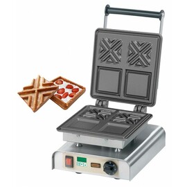 waffle iron X-Waffle I  | wafer size 108 x 108 x h 20 mm (2x)  | 2200 watts 230 volts product photo