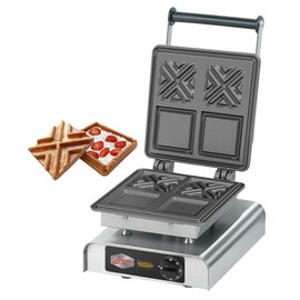 waffle iron eco X-Waffle I  | wafer size 108 x 108 x h 20 mm (2x)  | 2200 watts 230 volts product photo