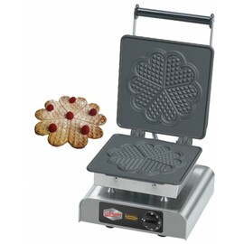 waffle iron eco Herzwaffel, groß I  | waffle size Ø 210 x h 5 mm  | 2200 watts 230 volts product photo