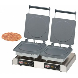 waffle iron eco Pancake II non-stick coated  | wafer size Ø 220 x h 10 mm (2x)  | 4400 watts 400 volts product photo