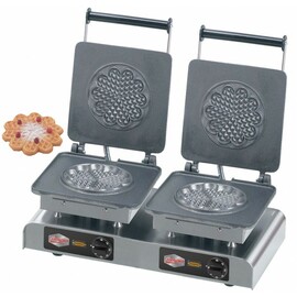 waffle iron eco Herzwaffel, klein II  | wafer size Ø 150 x h 10 mm (2x)  | 4400 watts 400 volts product photo