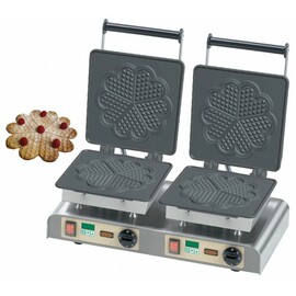 waffle iron Herzwaffel, groß II  | wafer size Ø 210 x h 5 mm (2x)  | 4400 watts 400 volts product photo