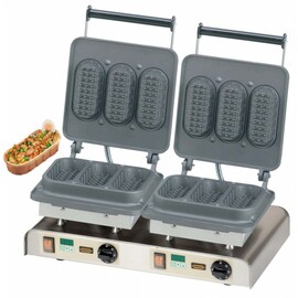 waffle iron Baguette Waffle II non-stick coated  | waffle size 75 x 165 x h 35 mm (6x)  | 4400 watts 400 volts product photo