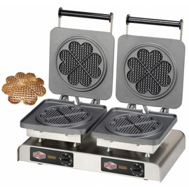 waffle iron Sunny II eco non-stick coated  | waffle size Ø 190 x H 8 mm (2x)  | 4400 watts 400 volts product photo