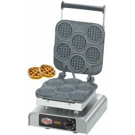waffle iron ECO  | wafer size Ø 80 x h 16 mm (6x)  | 2200 watts 230 volts product photo