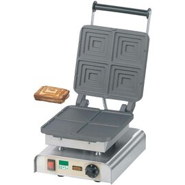 waffle maker | sandwich maker non-stick coated  | wafer size 115 x 125 x h 25 mm (4x)  | 2200 watts 230 volts product photo