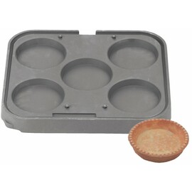 Tartlet Baking Plates T5 round non-stick coated  | wafer size Ø 110 - 125 x h 20 mm (5x) product photo