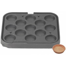 Tartlet Baking Plates T13 round non-stick coated  | wafer size Ø 65 - 76 x 20 mm (13x) product photo