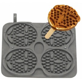 back plate Bears on a stick non-stick coated  | wafer size Ø 123 x h 18 mm (4x) product photo
