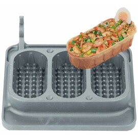 back plate Baguette Waffle non-stick coated  | wafer size 75 x 165 x 35 mm (3x) product photo