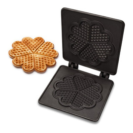 Large heart waffle baking plate set for Thermocook and Thermocook Twin product photo