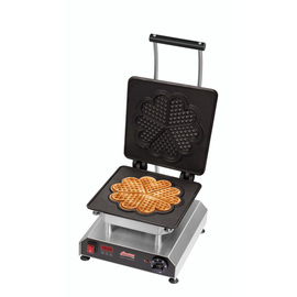 waffle iron incl. interchangeable baking plate heart big | non-stick coated product photo