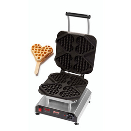 waffle iron incl. interchangeable baking plate heart on a stick | non-stick coated product photo