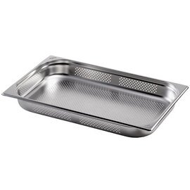 gastronorm container GN 1/1 x 100 mm | 14 ltr | stainless steel TOP LINE Saro perforated product photo