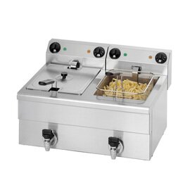 fryer FE 102 | 2 basins 2 baskets 20 ltr | 230 volts 6.5 kW product photo