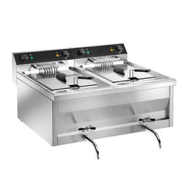 fryer GASTROLINE 12+12V | 2 basins 2 baskets 24 ltr | 400 volts 18 kW product photo