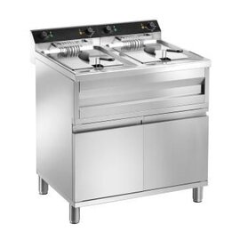 electric deep fryer GASTROLINE 9+9VS | 2 basins 2 baskets 18 ltr | 400 volts 12 kW product photo