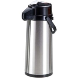 vacuum pump jug 2.2 ltr stainless steel glass insert pressure cap product photo