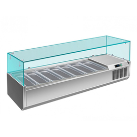 countertop cooling vitrine VRX 1800/380 suitable for 8 x GN 1/3 - 150 mm product photo