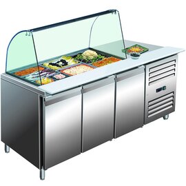 refrigerated table gastronorm GN 3100 TNS 350 watts | self-closing | 3 solid doors product photo