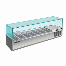 countertop cooling vitrine VRX 1600/330 suitable for for 7 x GN 1/4 - 150 mm product photo