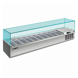 countertop cooling vitrine VRX 2000/330 suitable for 10 x GN 1/4 - 150 mm product photo