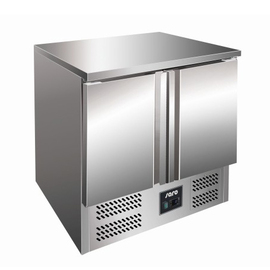 refrigerated table VIVIA S 901 S/S TOP | 2 solid doors | 900 mm x 700 mm H 870 - 890 mm product photo