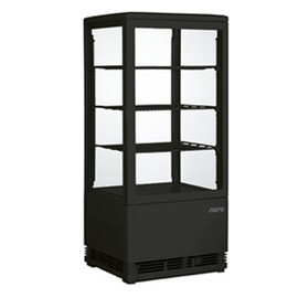 refrigerated vitrine SC 80 schwarz 230 volts | 3 shelves product photo