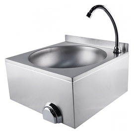 hand wash sink Justin with knee operated | 400 mm x 400 mm H 240 mm product photo