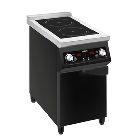 induction stove JOHANN | 2 cooking zones | floor model black L 400 mm W 700 mm product photo