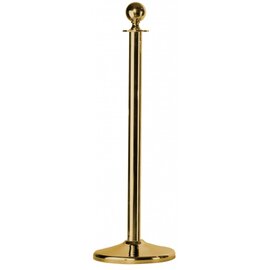 barrier stand AF 2791 stainless steel golden coloured  Ø 0.36 m  H 1.0 m | ball-shaped pole head product photo